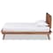 Baxton Studio Karine Mid-Century Modern Walnut Brown Finished Wood Twin Size Platform Bed 183-11178-11179-Zoro - alternate 8
